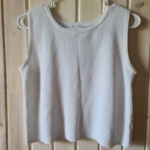 White Knit Tank